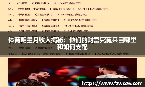 体育明星月收入揭秘：他们的财富究竟来自哪里和如何支配
